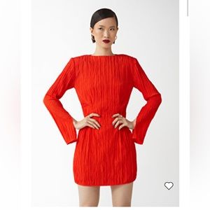 & other stories textured mini dress 2